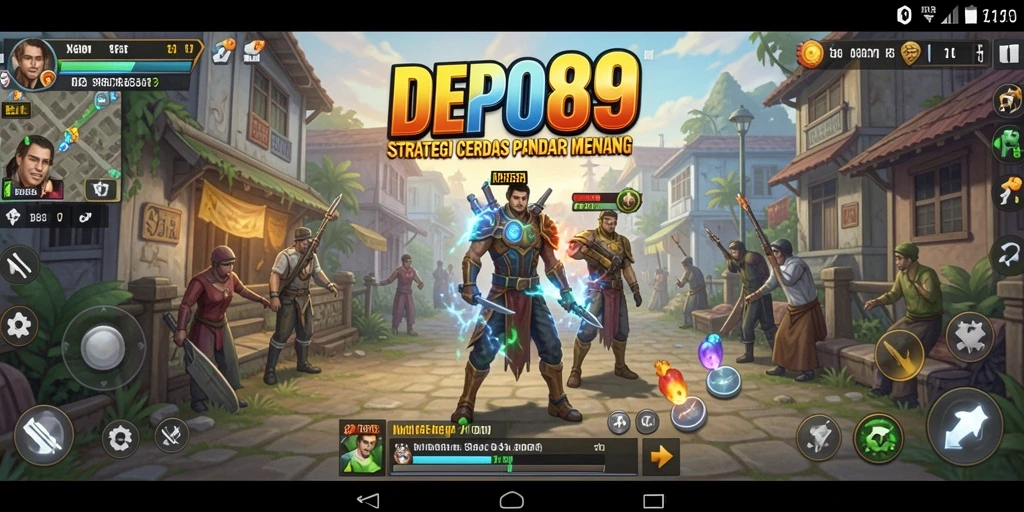 Tampilan dinamis gameplay DEPO89 yang penuh strategi.