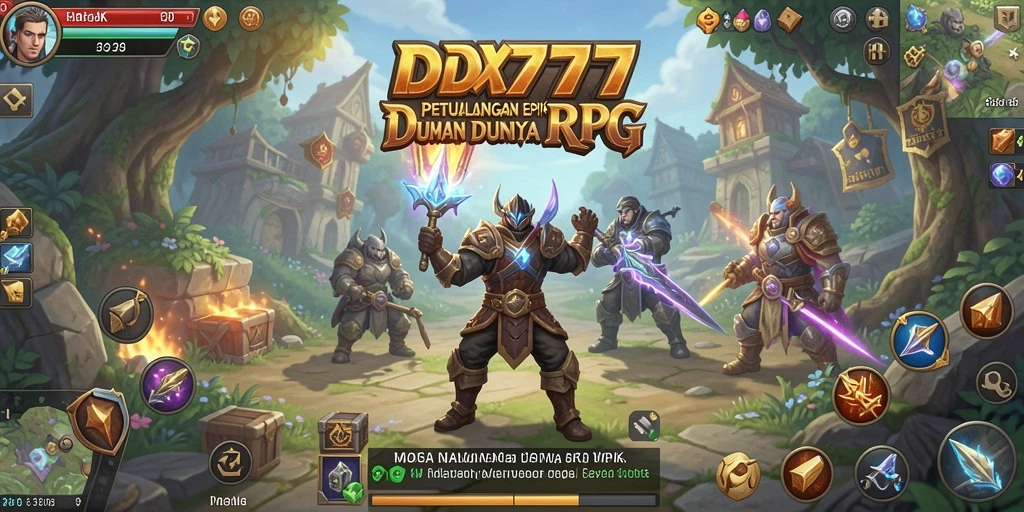 Tampilan gameplay RPG epik dari IDX777 yang penuh aksi dan petualangan.
