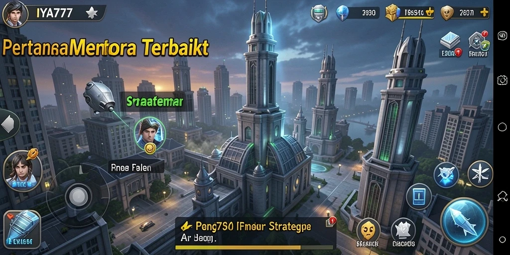 Tampilan gameplay seru dalam IYA777 dengan strategi menara yang mendebarkan.