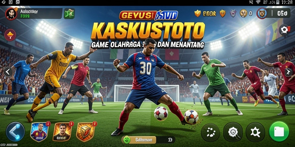 Screenshot gameplay KASKUSTOTO yang menampilkan aksi olahraga seru.
