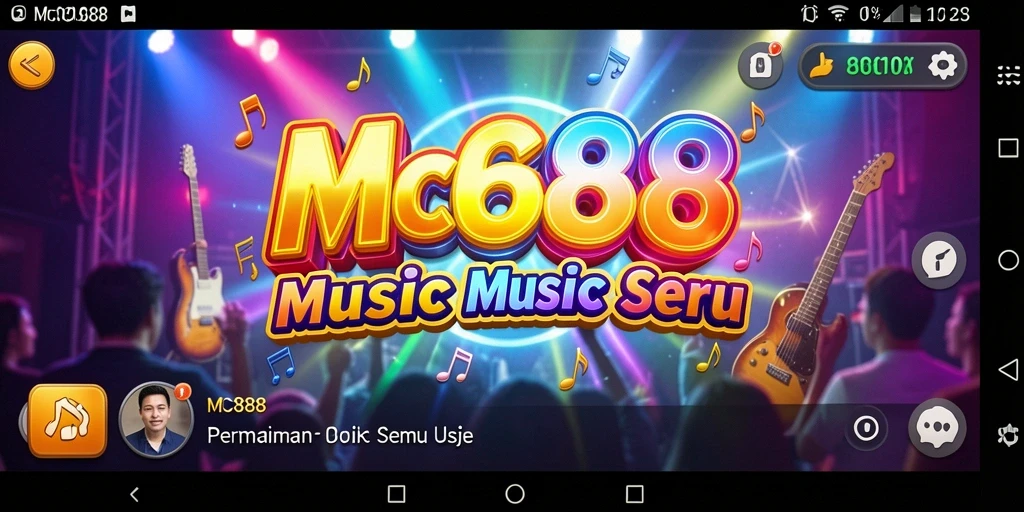 Tampilan gameplay seru dalam aplikasi MC888 yang penuh warna.