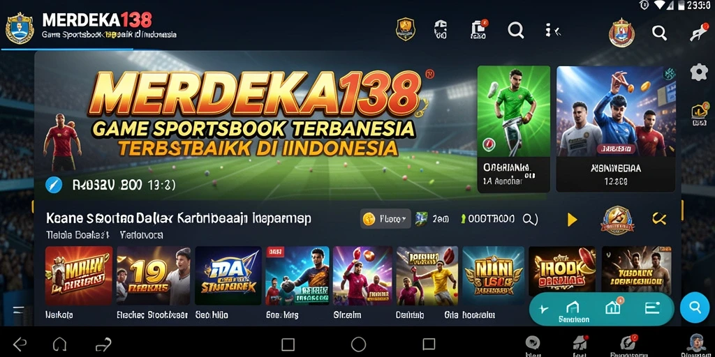 Tampilan gameplay taruhan di aplikasi MERDEKA138 yang menarik.