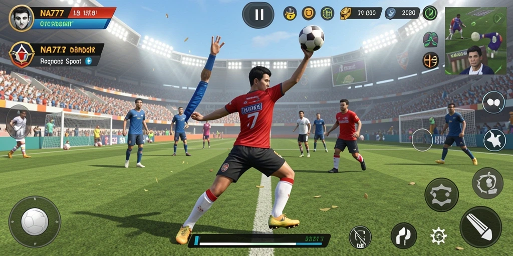 Tampilan gameplay NA777 yang mendebarkan dalam pertandingan olahraga.
