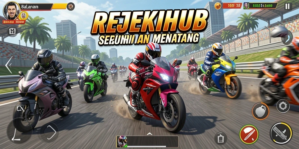 Tampilan seru balapan motor di REJEKIHUB