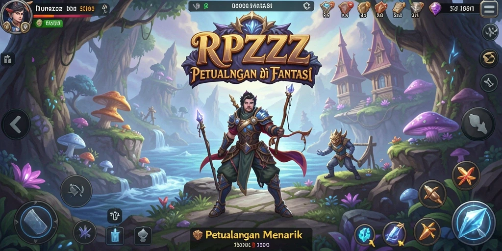 Screenshot gameplay RPZZZ menampilkan petualangan seru dan lingkungan yang menakjubkan.