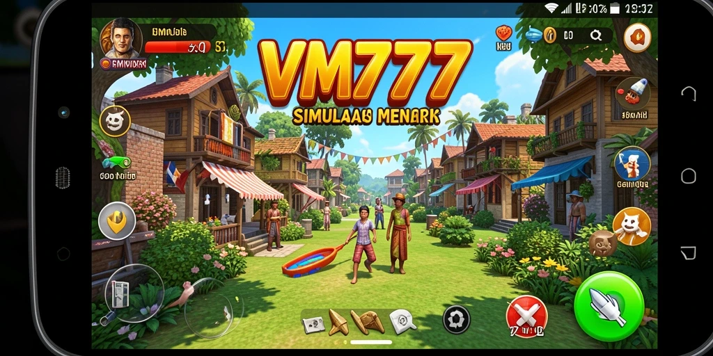 Tampilan gameplay simulasi yang mendebarkan di VM777.